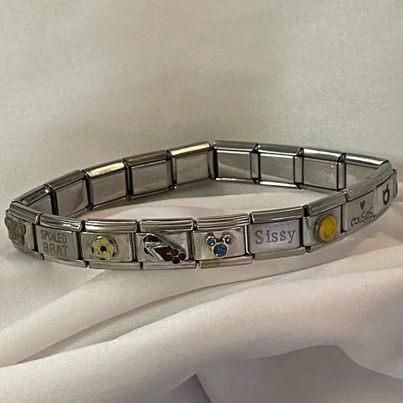 Nomination Composable Silver Italian Charm Bracelet with Various Charms - Picture 3 of 9